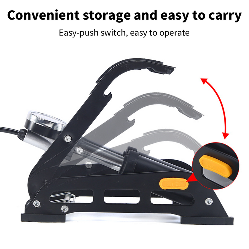Mpow dual-barrel foot pump