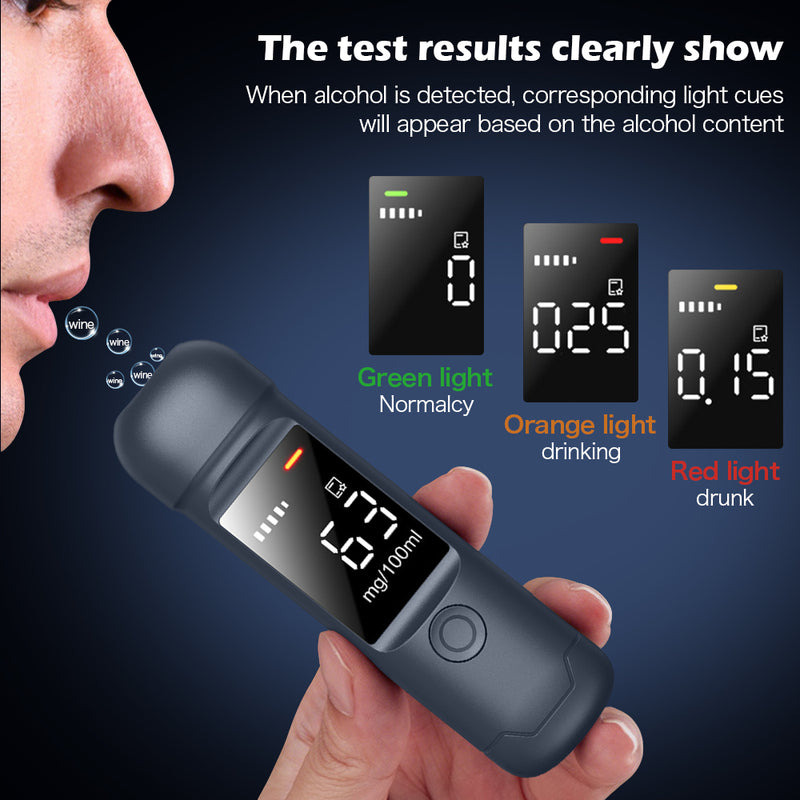 Mpow Alcohol Tester with HD LCD Display - Fast & Accurate, Rechargeable