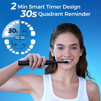 Electric Toothbrushes Adults-8 Brush Heads,Fast Charge 4 Hours Last 60 Days,Electric Toothbrush-40000 VPM, 5 Modes,2 Minute Smart Timer Sonic Toothbrushes for Adults,Kids