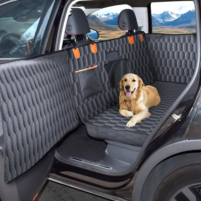Medium Machine Washable Dog Car Seat Cover for Back Seat& Car Door