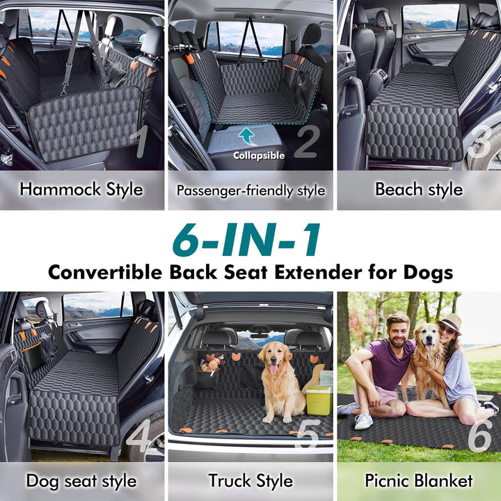 A-Pce 600D Heavy Duty Dog Car Seat Cover for Back Seat,2025 Upgraded Hard Hon A-Pce 600D Heavy Duty Dog Car Seat Cover for Back Seat,2025 Upgraded Hard Hon