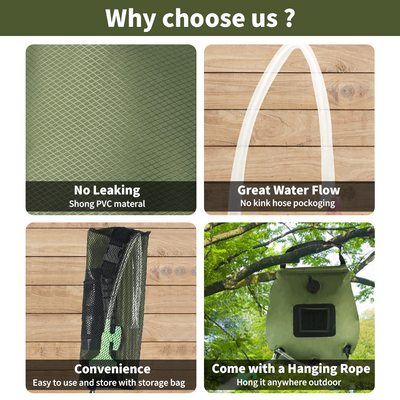 Mpow Pop - Up Camping Shower Tent with Solar Shower Bag - 6.2FT Height, Blocking, Portable Privacy Shelter