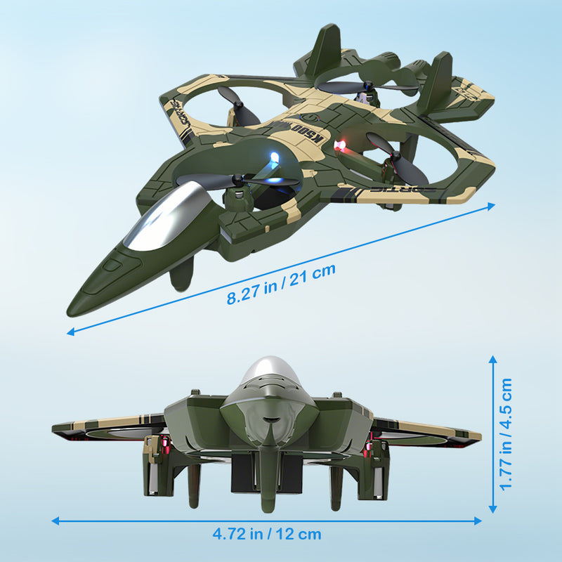 Mpow Toy Drone with 3.7V 500mAh Battery (40-Minute Fast Charge), 50-70m Remote Control/Flight Altitude, Throw, Roll, and Hold Altitude Function, and 2.4GHz Signal Support