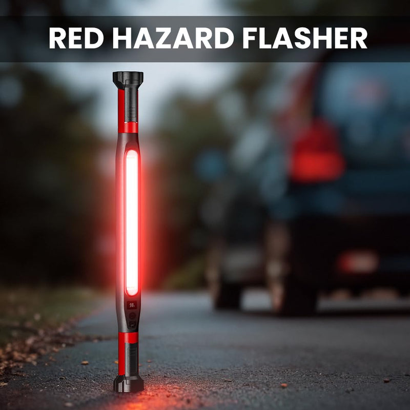 Mpow Super Bright Car Emergency Repair Light 6000mAh Rechargeable with Strong Magnetic Base and Swivel Hook for Multi-Scene Applications