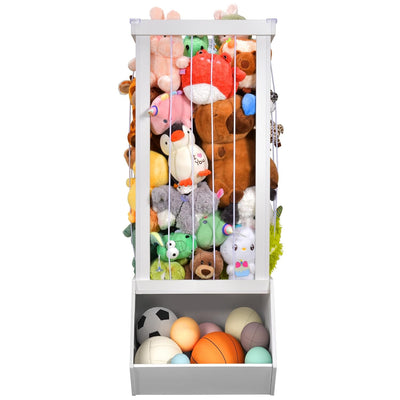 Mpow Plush Animal Storage Rack + Toy Storage Box All-in-One Multifunctional Toy Storage Cabinet, Home Classification Storage Rack, Perfect Kids' Room Organization Tool
