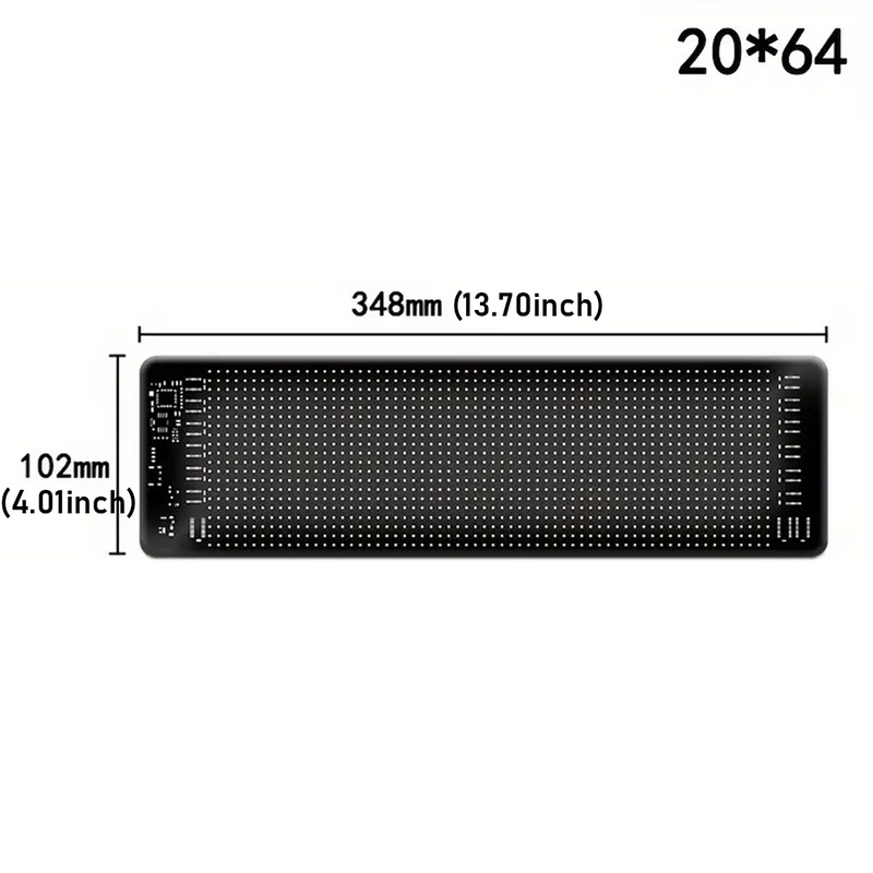 Mpow Smart Interactive Full-Color Dot Matrix Window Screen. Flexible Screen, Controlled by Mobile App. Multi-Language Customization. Compatible with All Vehicles