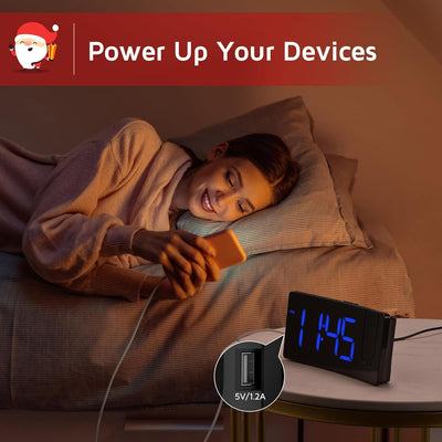 Mpow Projection Alarm Clock Colorful