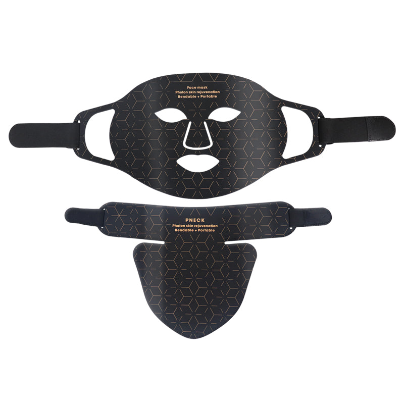 Mpow 4-Color Light Therapy Silicone Mask with Neck Care | 480 Chips Face & Neck Beauty Device