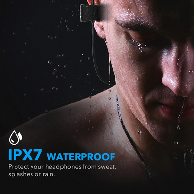 Mpow Flame Bluetooth Headphones, Running Headphones, 16 Hours Playtime Bluetooth 5.0 Wireless Earbuds HD Bass Stereo Sound IPX7 Waterproof Earphones for Workout Running Sports Noise Cancelling Mic