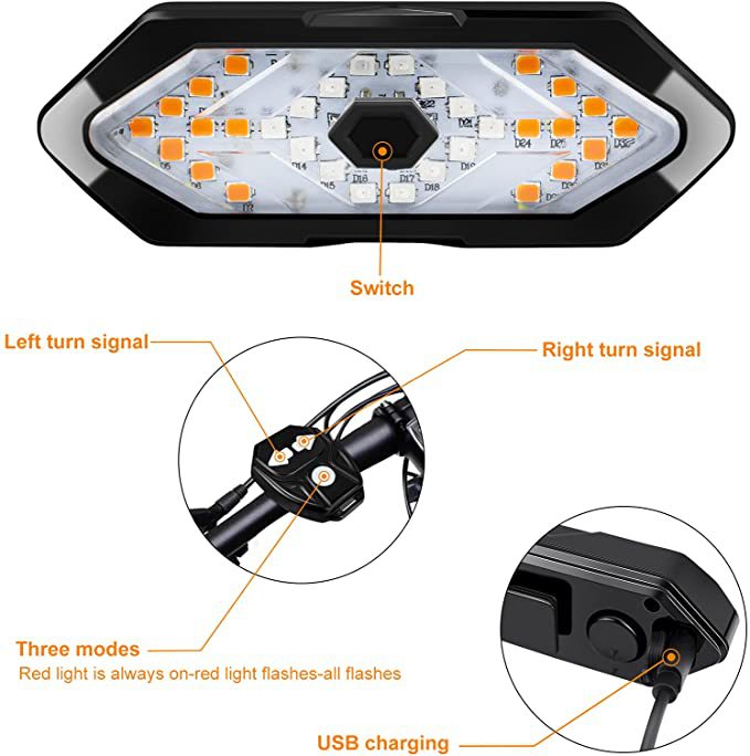 Mpow Bike Light Set Black