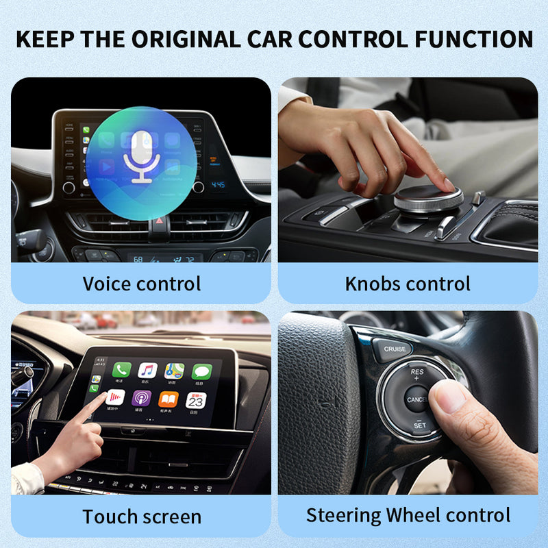Mpow Wired to Wireless CarPlay/Android Auto Adapter