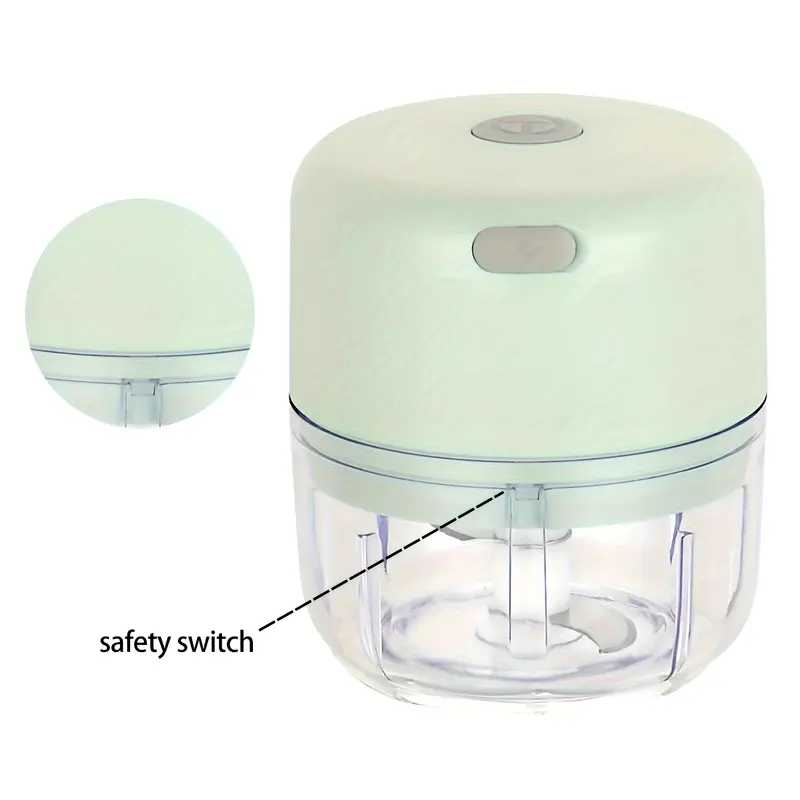 Mpow USB Rechargeable Electric Mini Garlic Chopper - 37W Power, 10-Second Mincing, 250ml Capacity, One-Touch Operation, Easy Cleaning