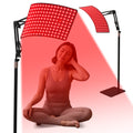 Red Light Therapy with Remote Control, 660nm Deep Red & 850nm Near Infrared LED Light for Face and Body, Home Use