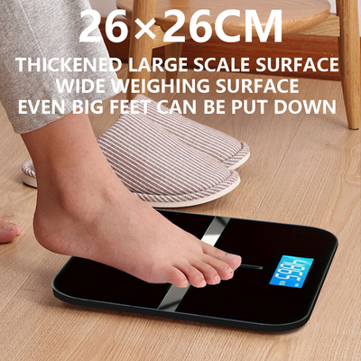 Mpow Smart Scale with 3.25-inch LCD Backlit Screen, Step-Through Technology, 6mm Tempered Glass, Automatic Calibration, and Multiple Unit Switching
