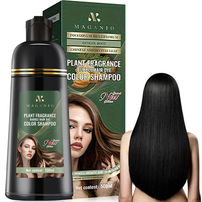 Mpow Herbal Hair Color 500ml: Shampoo, Condition, Cover, and Damage Gray Hair. Contains Argan Oil. 15-Minute Coloring for Gentle Hair.