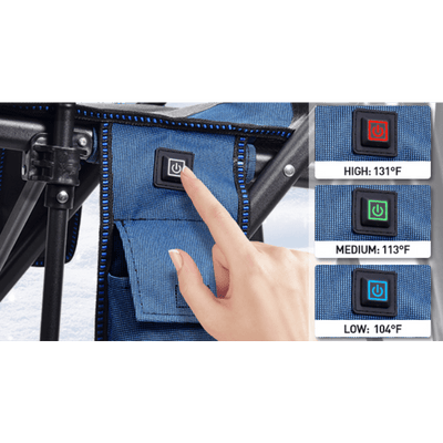 Mpow Heated camping chair Blue