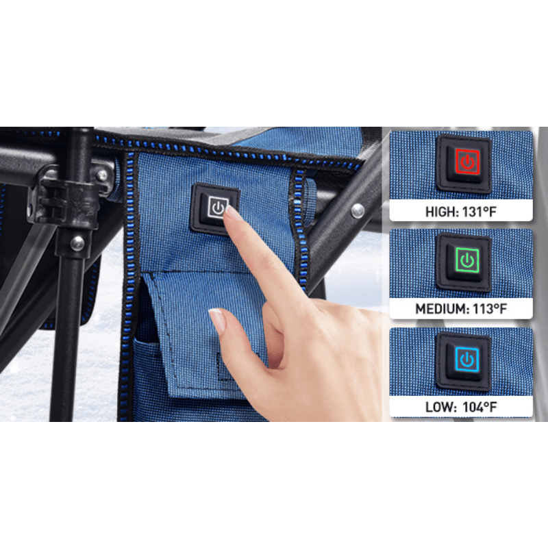 Mpow Heated camping chair Blue