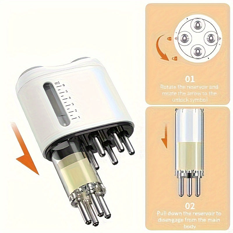 Mpow Liquid-guided comb, scalp massager White
