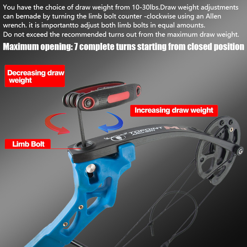 Mpow 26-inch Compound Bow with Sight + 6 28-inch Arrows