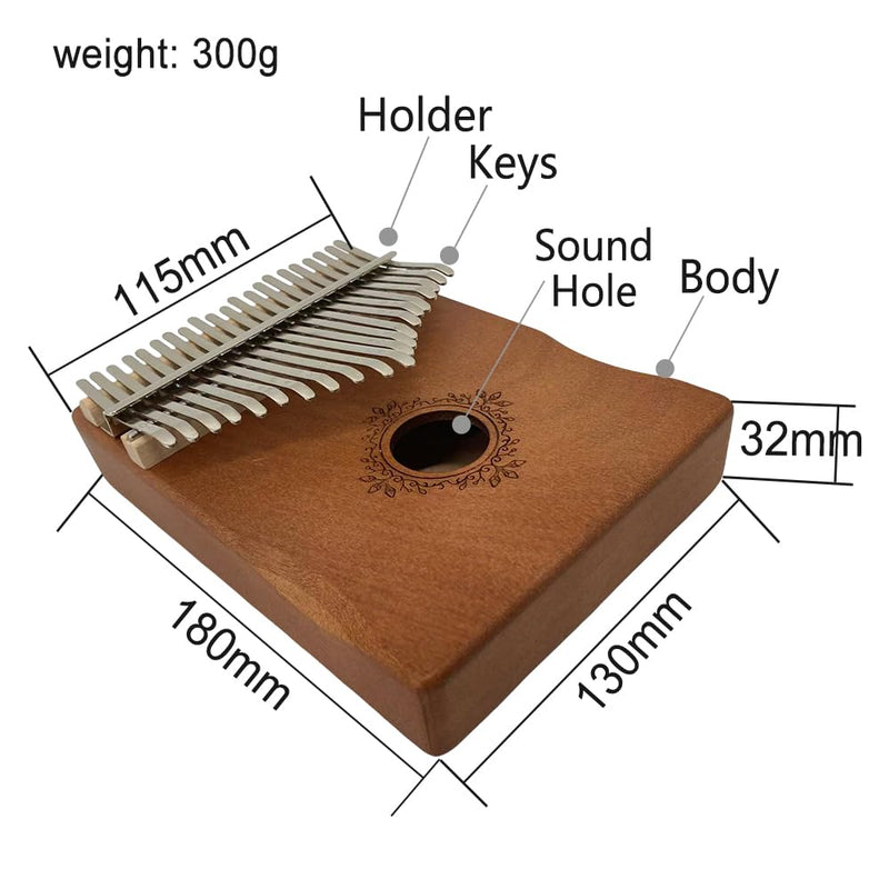 Mpow Premium Mahogany Thumb Piano - Ethereal Sound, Portable Gift Box, Thoughtfully Selected, Creative Birthday and Holiday Gift