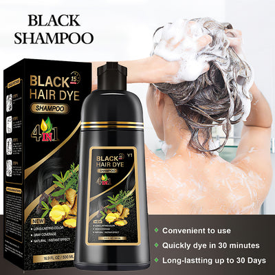 Mpow Herbal Hair Color 500ml: Shampoo, Condition, Cover, and Damage Gray Hair. Contains Argan Oil. 15-Minute Coloring for Gentle Hair.