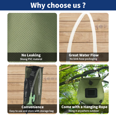 Mpow Pop - Up Camping Shower Tent with Solar Shower Bag - 6.2FT Height, Blocking, Portable Privacy Shelter