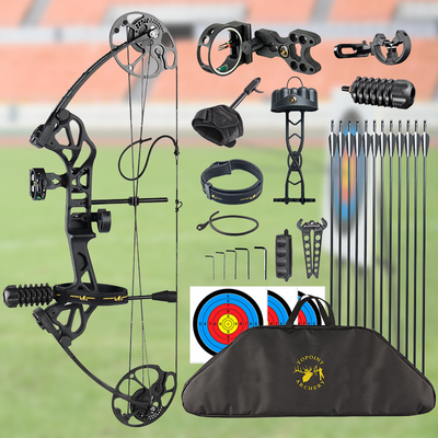 Mpow 28-inch Compound Bow with Sight +12 30-inch  Arrows