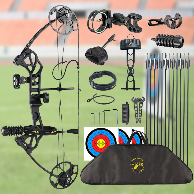 Mpow 28-inch Compound Bow with Sight +12 30-inch  Arrows