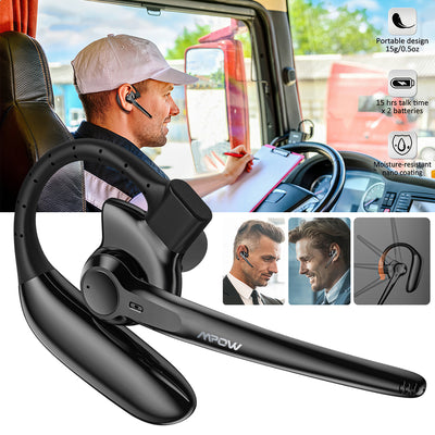 Mpow S12  Bluetooth Wireless Earpiece Headset Hands-free Calling with Clear Voice 280 Hours Standby Time lPX7