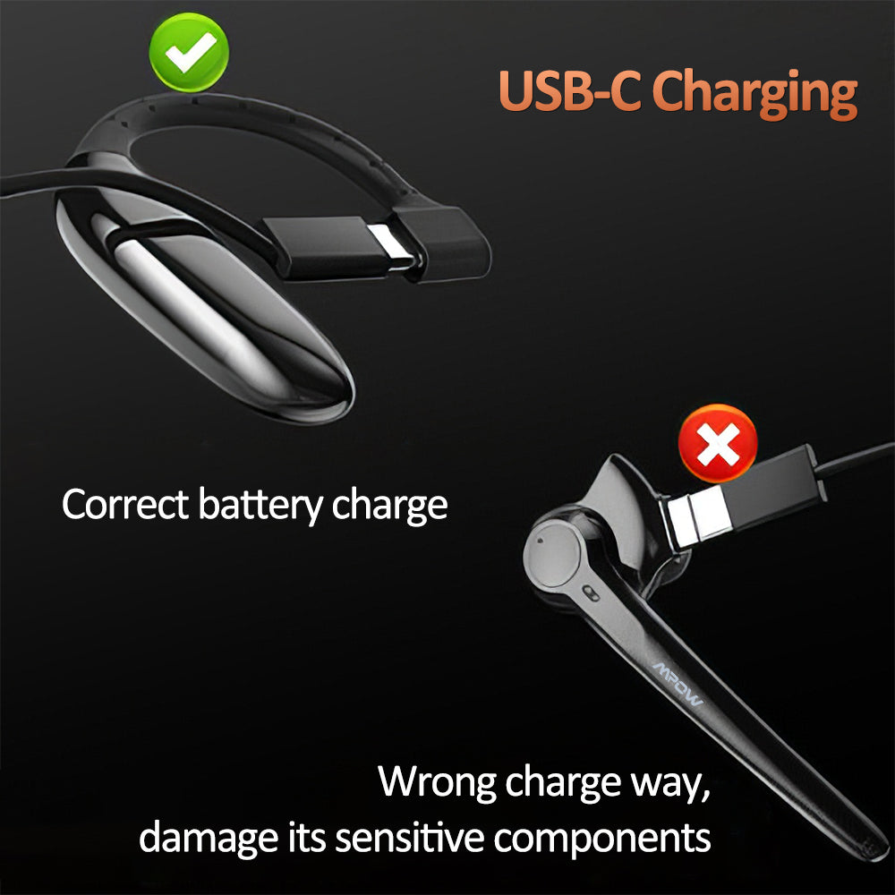 Mpow S12 Bluetooth Wireless Earpiece Headset Hands-free Calling