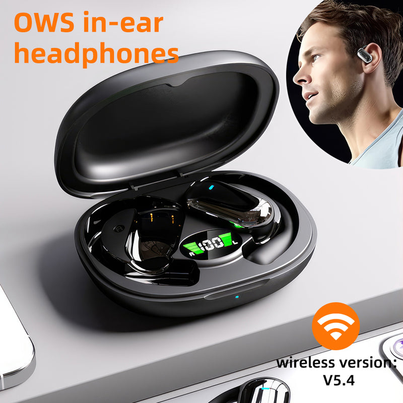 Mpow KKK-Q16 Open ear buds Auriculares Bluetooth In Ear, 36H de reproducción Earbuds, Bluetooth Headphones impermeables IPX8 para un Estilo de vida Deportivo, escuchar música y hablar por teléfono