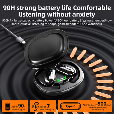 Mpow KKK-Q16 Open ear buds Auriculares Bluetooth In Ear, 36H de reproducción Earbuds, Bluetooth Headphones impermeables IPX8 para un Estilo de vida Deportivo, escuchar música y hablar por teléfono