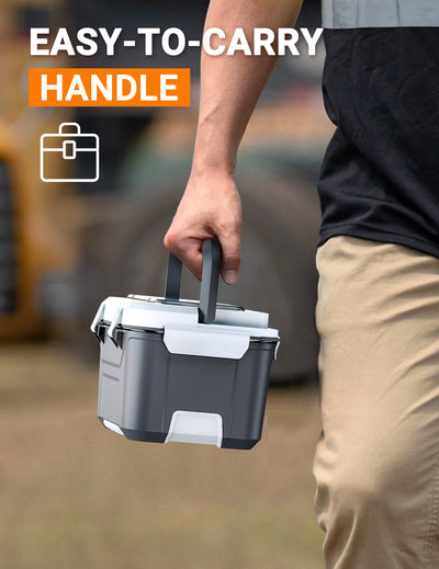 Cordless Electric Lunch Box, Heated Lunch Box Battery Powered with Automatic Scheduled Heating, 5.5 Cups Capacity, with Removable Tray Divider, Dishwasher Safe, for Hot Meals Anywhere