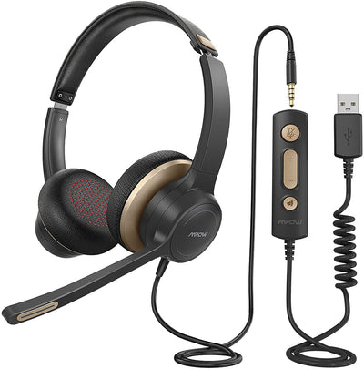 Mpow HC6 Pro USB Headset with Microphones