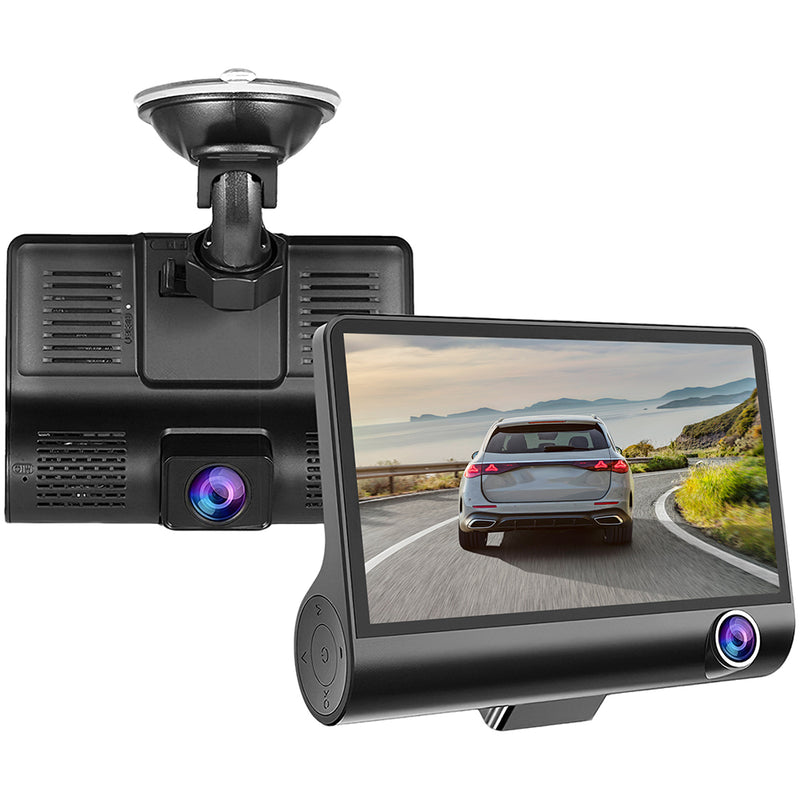 MPOW 4 Inch IPS Screen 3 Lens Dash Cam FHD 1080P Car DVR Dashboard Cam