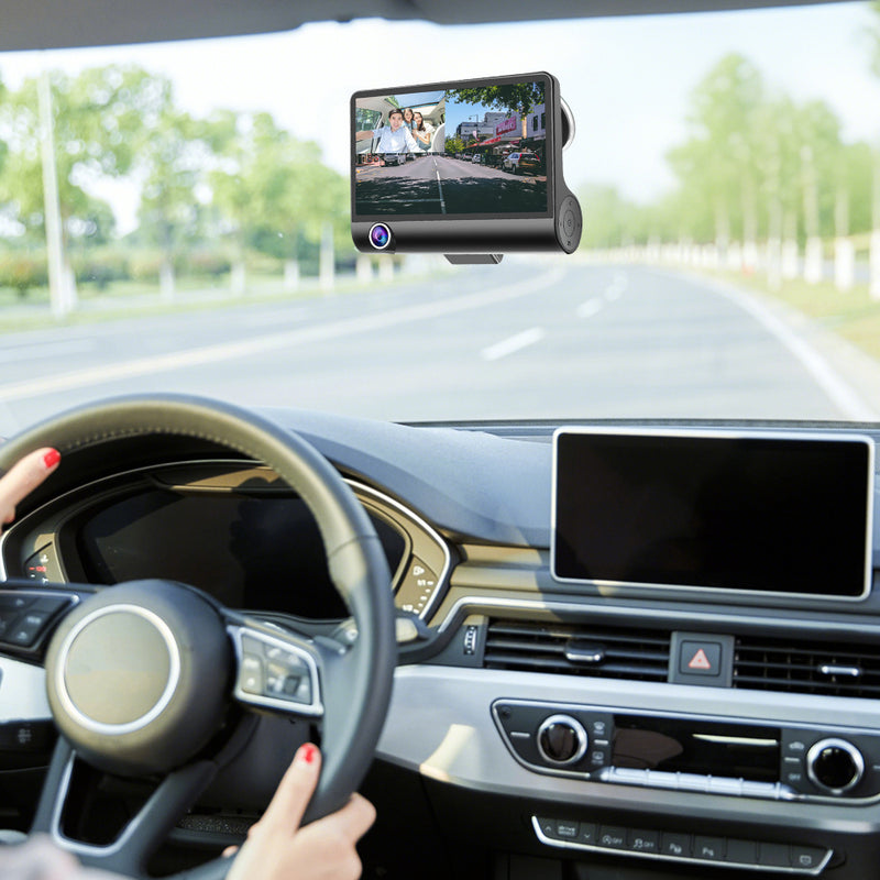 MPOW 4 Inch IPS Screen 3 Lens Dash Cam FHD 1080P Car DVR Dashboard Cam