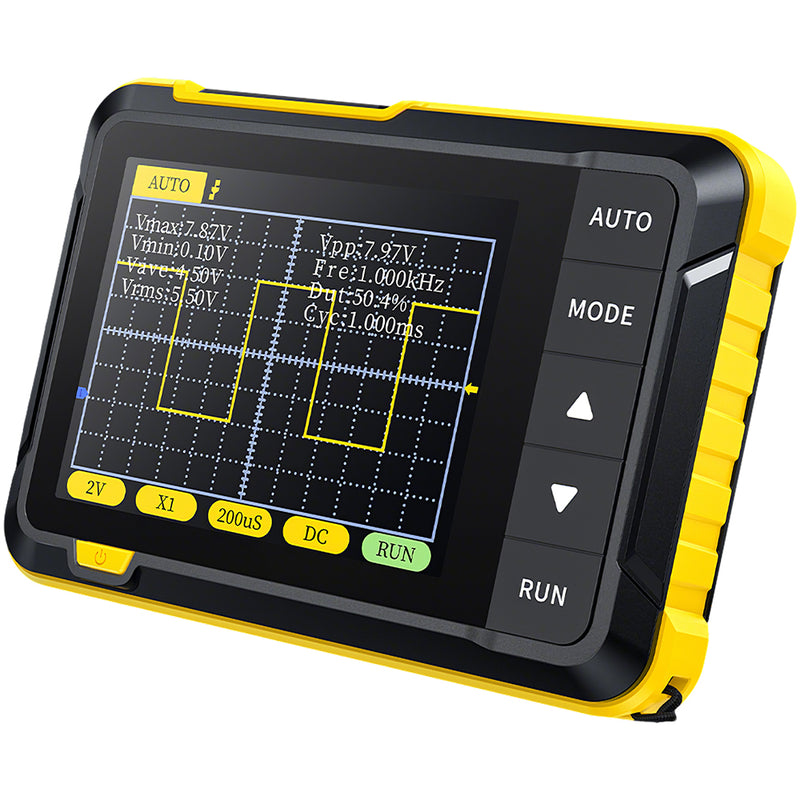 MPOW 2 In 1 Handheld Mini Digital Oscilloscope Yellow, 200KHz Bandwidt