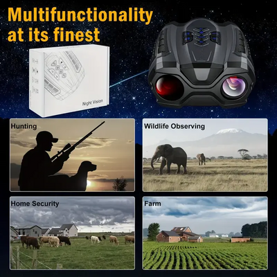 Mpow infrared night vision goggles with 4000mAh Ultra-Long Battery Life, 4K 36MP HD Recording, 9-Level Night Vision Adjustment, 3.5-inch Widescreen, and Includes 32GB SD Card