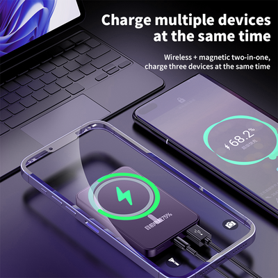 Mpow Mag-Safe Wireless Charger 10000mAh 25W PD Fast Charging 22.5W Wireless Output Multiple Colors Available Digital Display Portable
