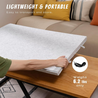 Mpow Foldable Jigsaw Puzzle Table with Stand and Lid, 6 Colorful Drawers, Fits 1000 Pieces, Lightweight and Portable