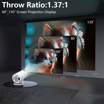 Mpow Projector with 4K decoding, Full HD, WiFi 6, Bluetooth 5.2, Android 11, 180° rotation, and 360° surround sound