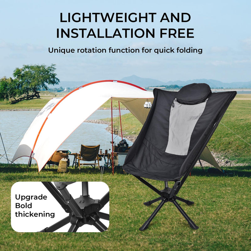 Mpow High-Back Swiveling Moon Chair