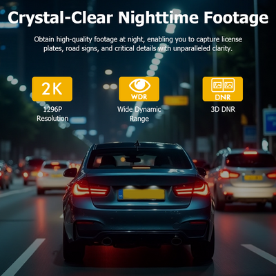 Mpow 2-inch IPS screen triple-lens WIFI HD driving recorder