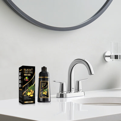Mpow Herbal Hair Color 500ml: Shampoo, Condition, Cover, and Damage Gray Hair. Contains Argan Oil. 15-Minute Coloring for Gentle Hair.