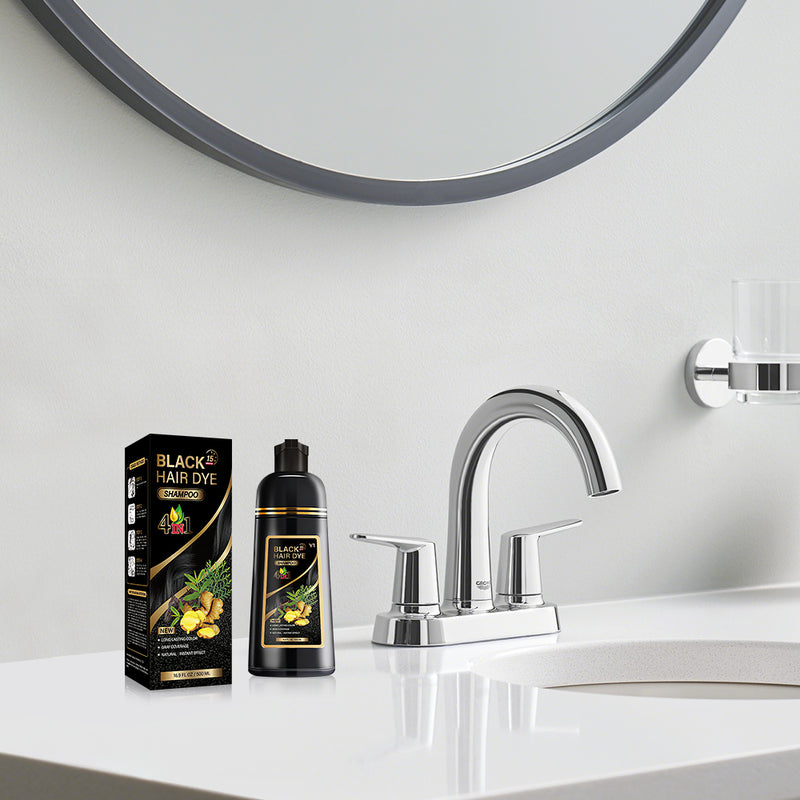 Mpow Herbal Hair Color 500ml: Shampoo, Condition, Cover, and Damage Gray Hair. Contains Argan Oil. 15-Minute Coloring for Gentle Hair.