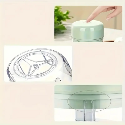 Mpow USB Rechargeable Electric Mini Garlic Chopper - 37W Power, 10-Second Mincing, 250ml Capacity, One-Touch Operation, Easy Cleaning