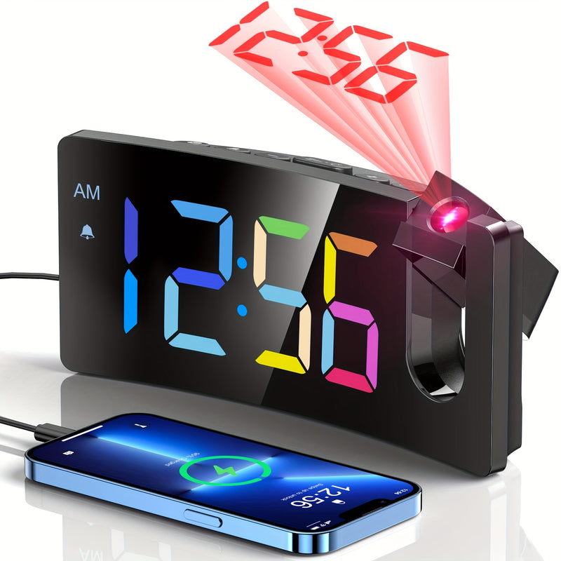 Mpow Projection Alarm Clock Colorful