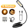Victsing Rechargeable Book Light for Reading in Bed, 80H Reading, 3 Brightness Levels & 3 Color Temperatures, Lightweight Flexible Clip on Reading Lights for Books in Bed