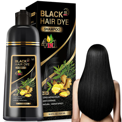 Mpow Herbal Hair Color 500ml: Shampoo, Condition, Cover, and Damage Gray Hair. Contains Argan Oil. 15-Minute Coloring for Gentle Hair.