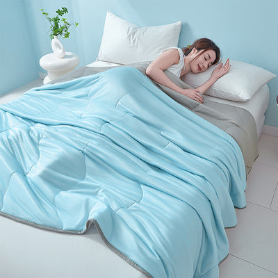 Mpow Cooling Air-Conditioning Quilt with Advanced Q-Max>0.4 Cooling Technology, Breathable and Skin-Friendly, Machine Washable